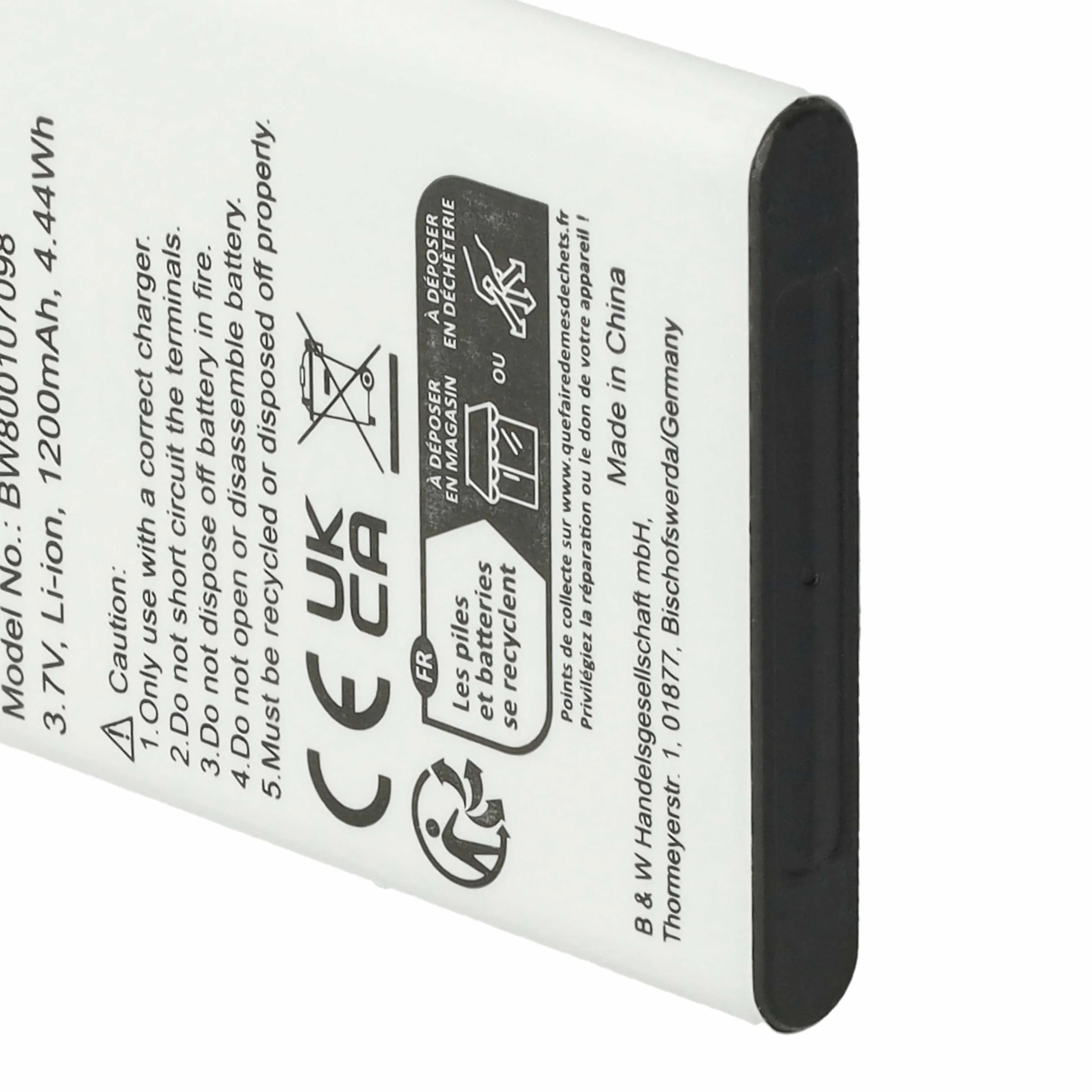 vhbw Bateria 1200mAh (3,7V) do telefonu komórkowego, Doro Primo 405 Smartphone jak RCB215.