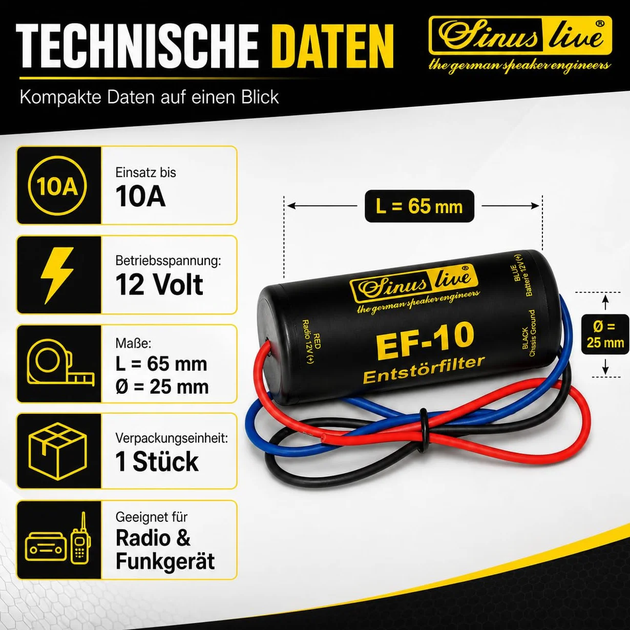 Sinuslive filtr przeciwzakłóceniowy EF-10 13765