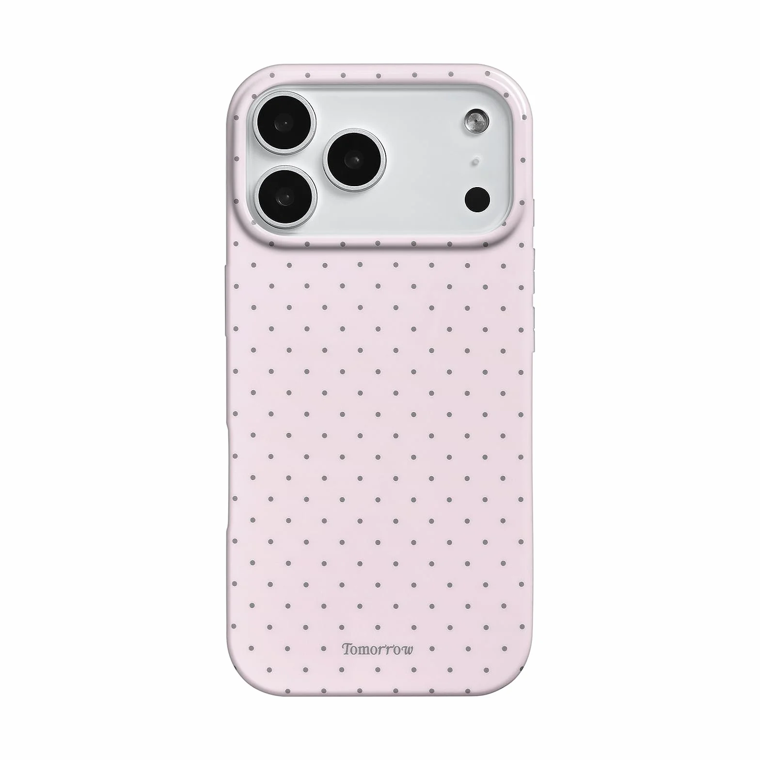Etui na iPhone 17 Pro Max TPU różowe z wzorem w kropki