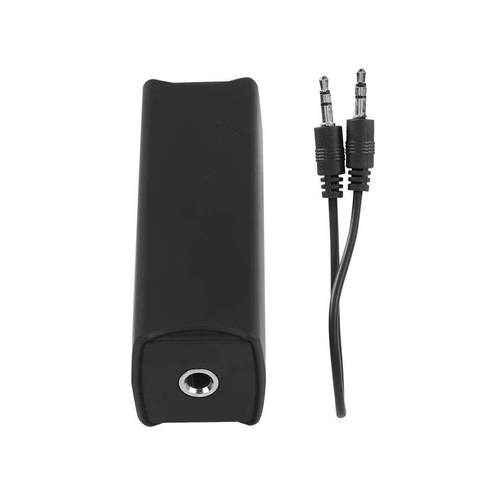 Kafuty 3,5 mm filtr szumów audio, przenośny izolator szumów z pętlą uziemienia, odpowiedni do domowego stereo/samochodowego systemu audio