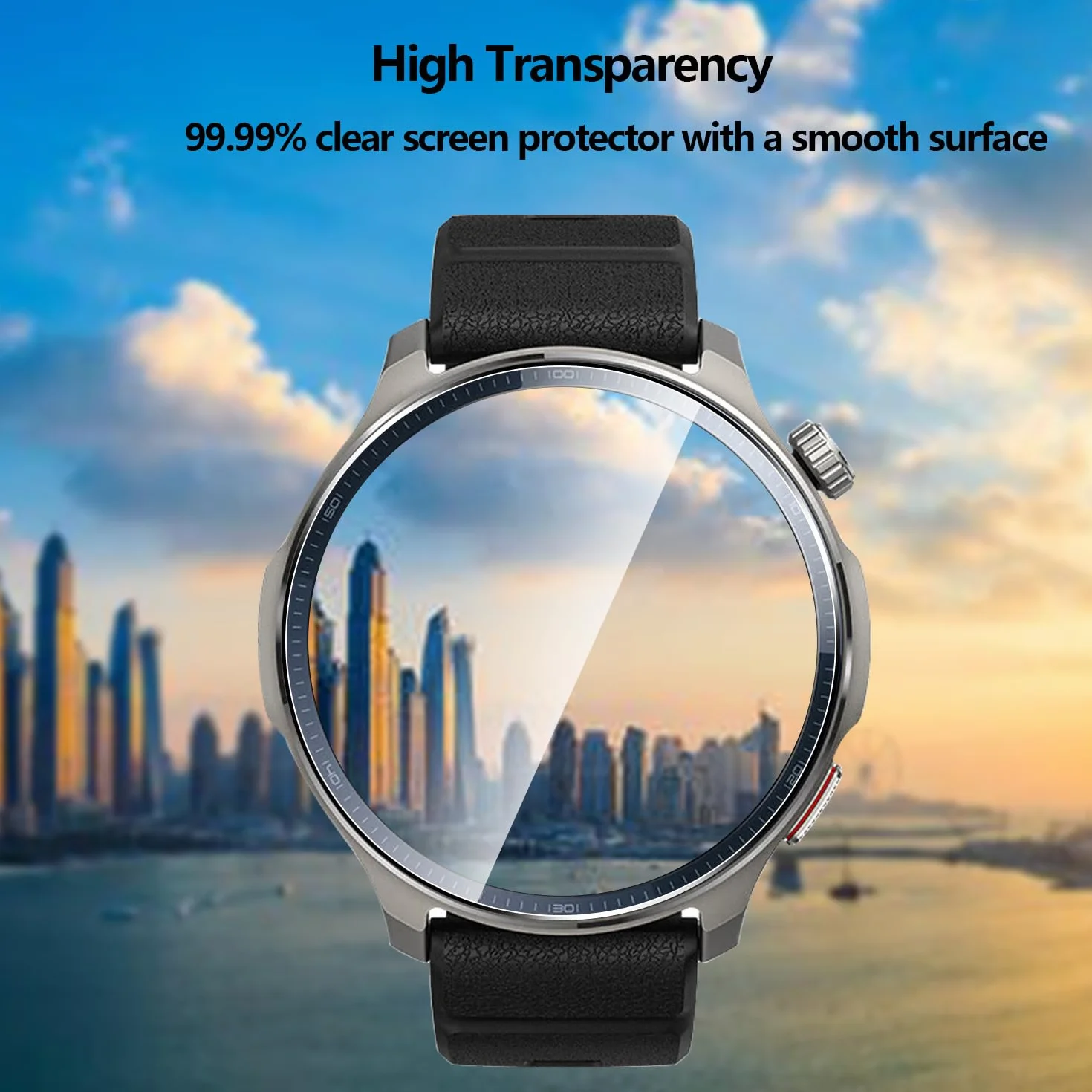 Szkło hartowane do Amazfit Balance 2 47 mm 9H 0,33 mm folia ochronna