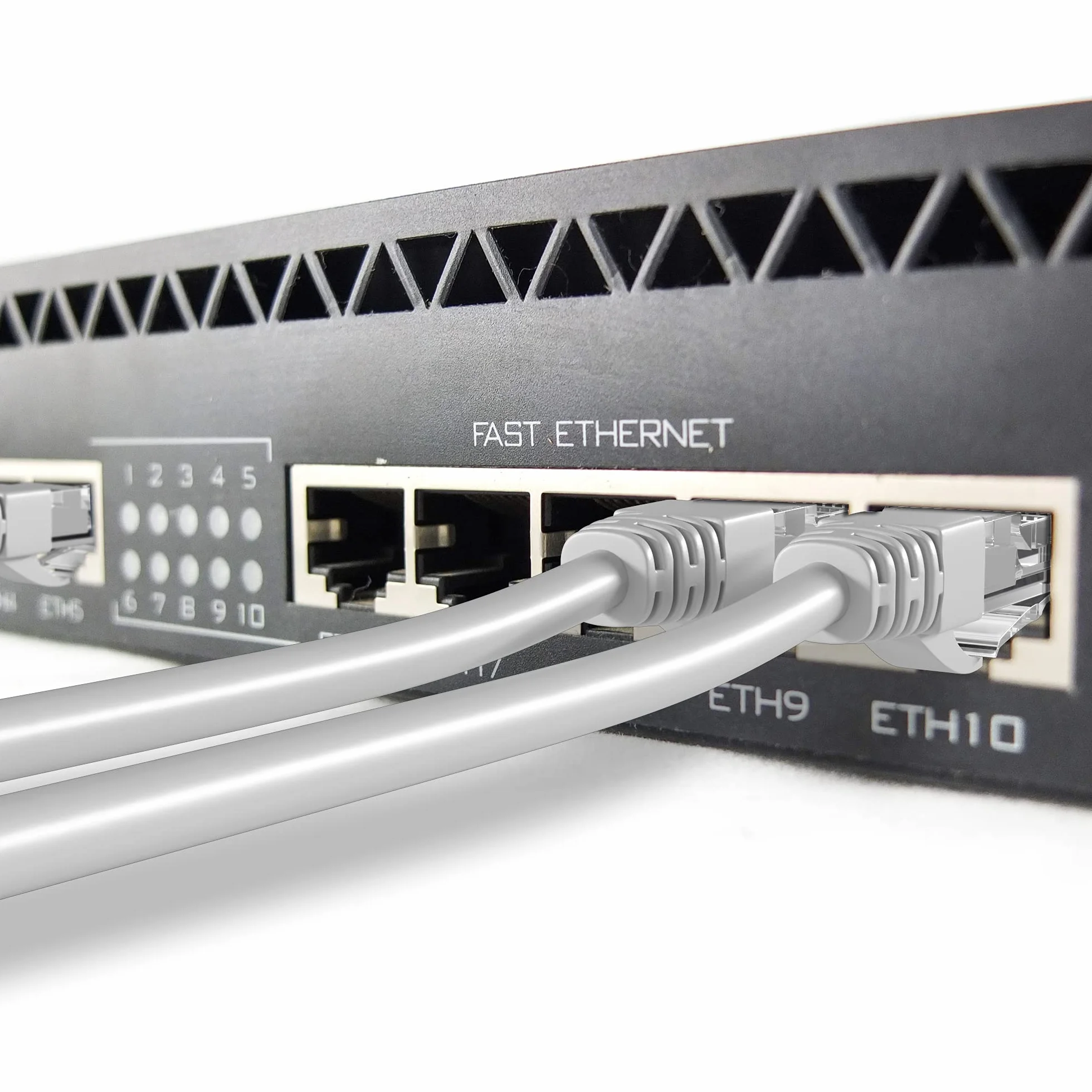 Kabel Ethernet Cat 6 25m UTP CCA AWG24 1 Gb/s 250 MHz Szary Mr. Tronic