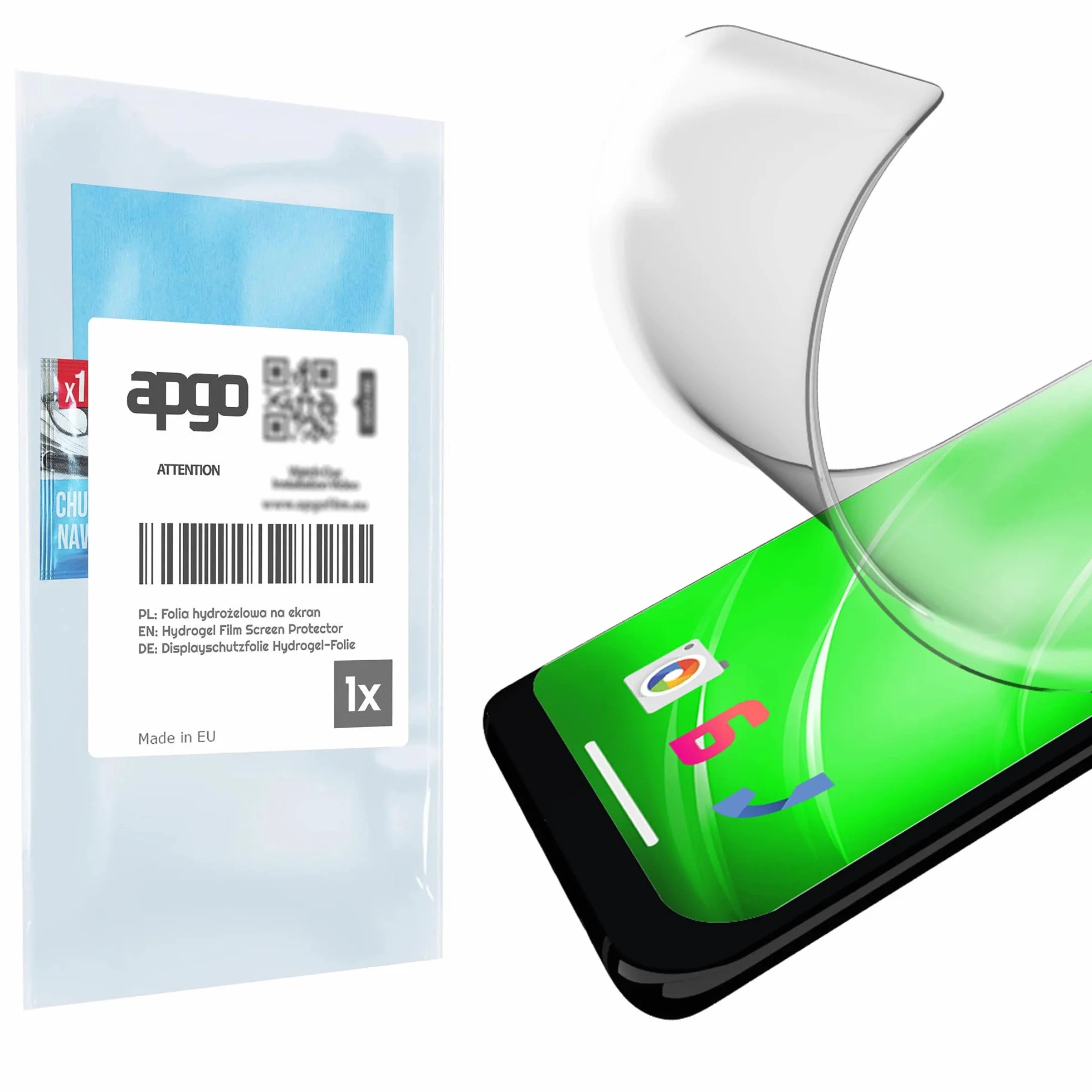 apgo MATTE Hydrogel Screen Protector for Garmin Edge Explore 2, folia hydrożelowa, z warstwą pozycjonującą, łatwa instalacja