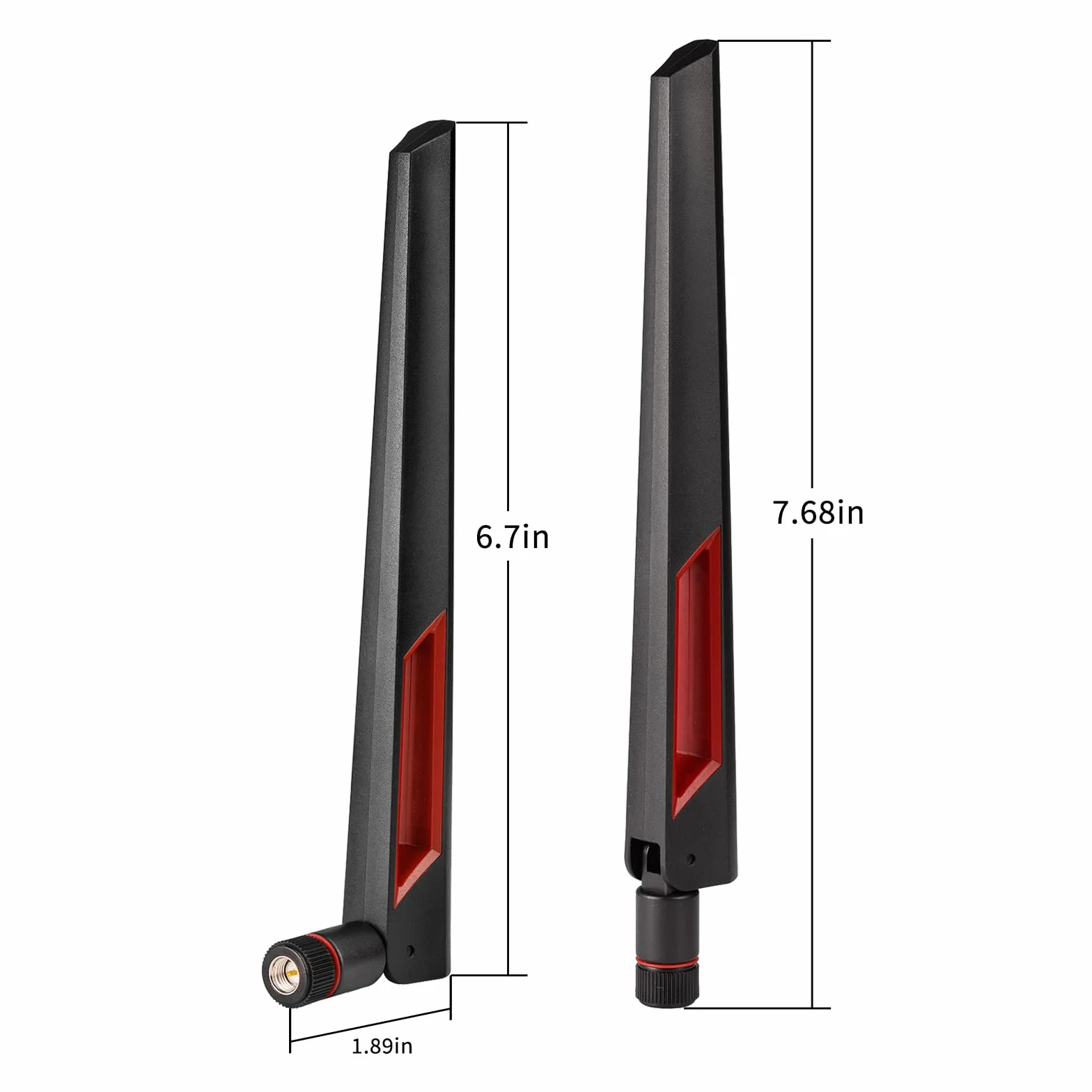 Superbat Dwuzakresowa Antena WiFi 2,4 GHz 5 GHz 5,8 GHz SMA dla Routera Sieciowego (2-pak)