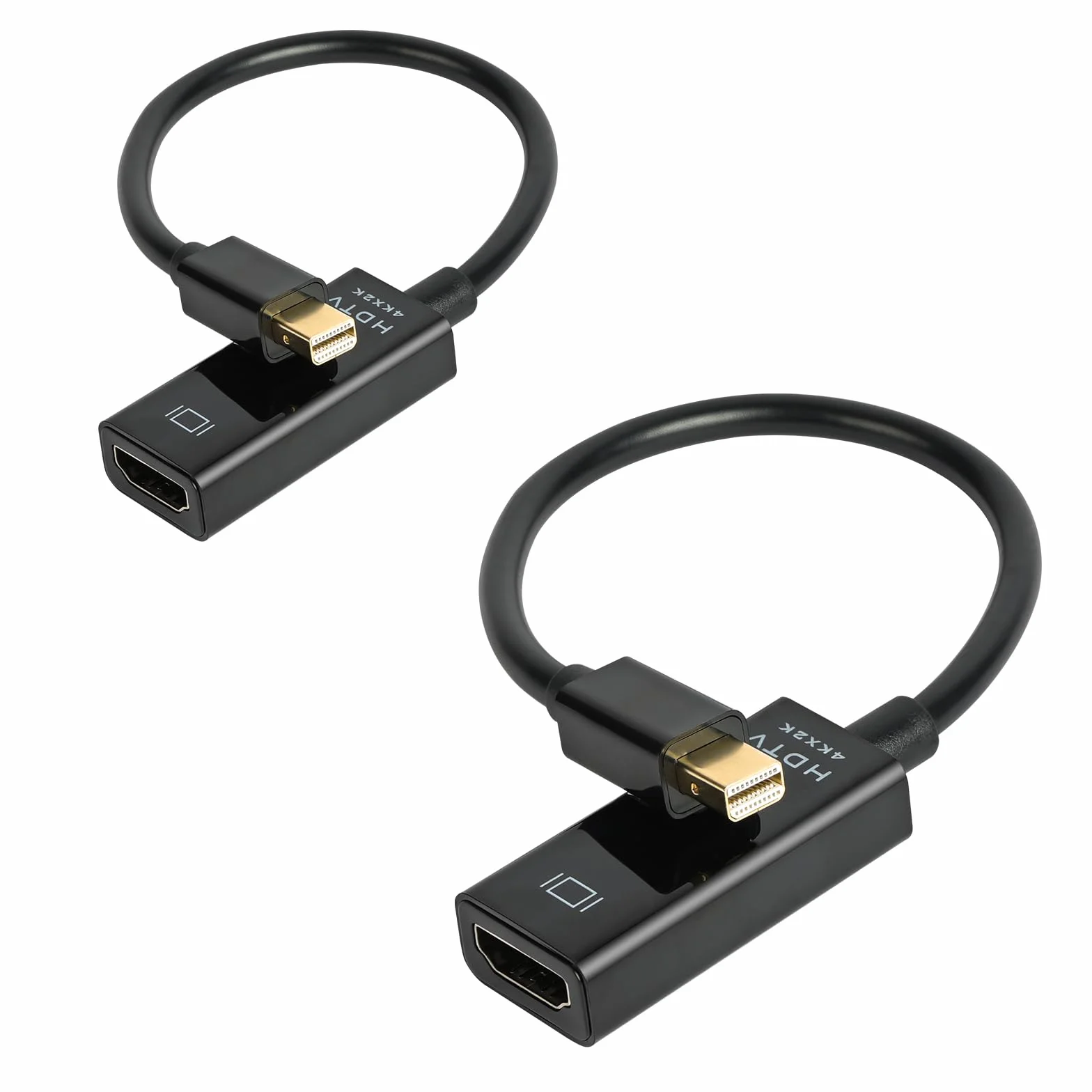 AXFEE 4K Mini DisplayPort na HDMI 2 adapterów czarny
