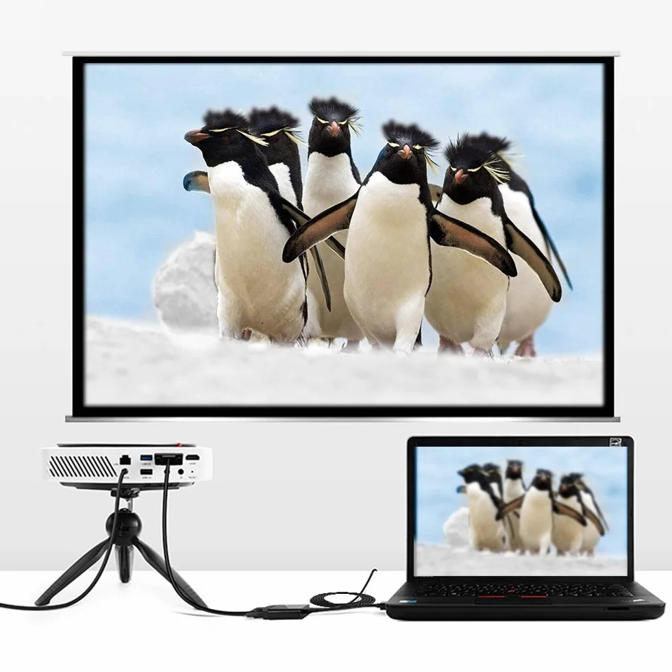 Sonew Adapter DisplayPort na VGA, 1,8 m 1080P HD Mini Dp na VGA konwerter kabla do laptopa PC