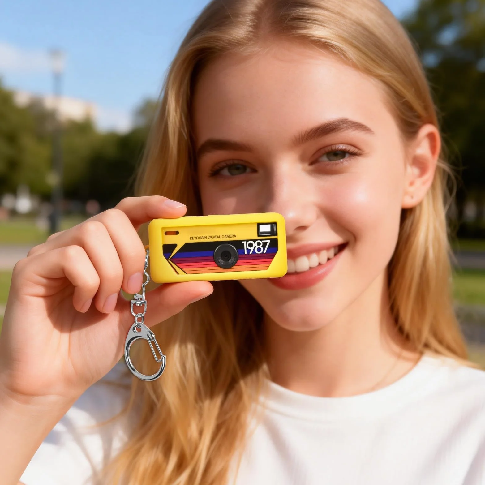 Silikonowa obudowa ochronna do Kodak Charmer aparat cyfrowy żółty