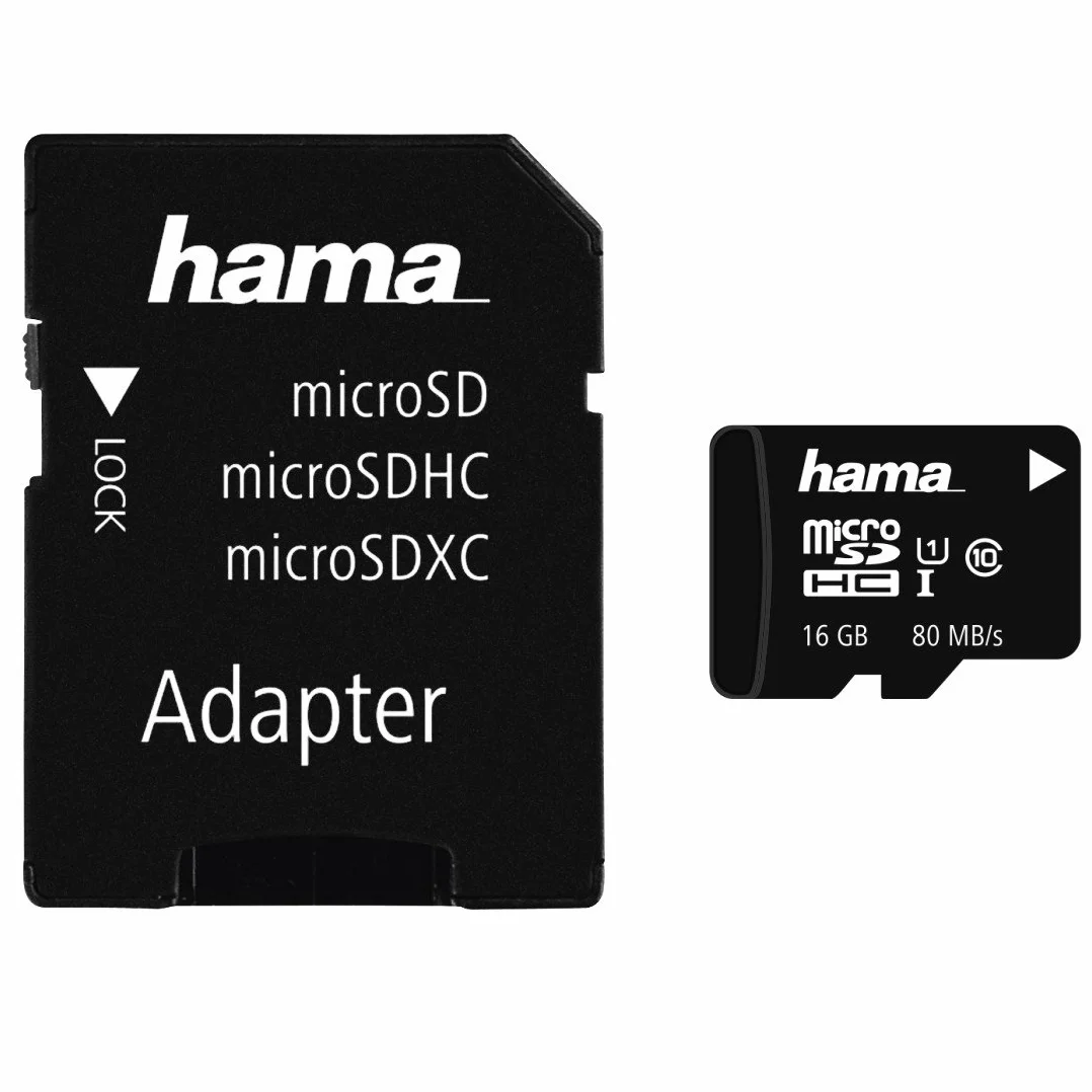 Hama karta pamięci microSDXC 16 GB Class 10 80 MB/s do smartfonów i tabletów