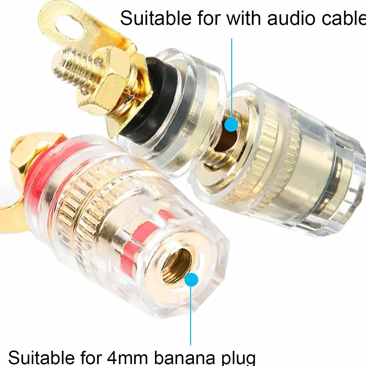 Wtyczka bananowa 4mm Gniazdo Binding Post Głośnik Terminal Złącze Jack dla Arduino