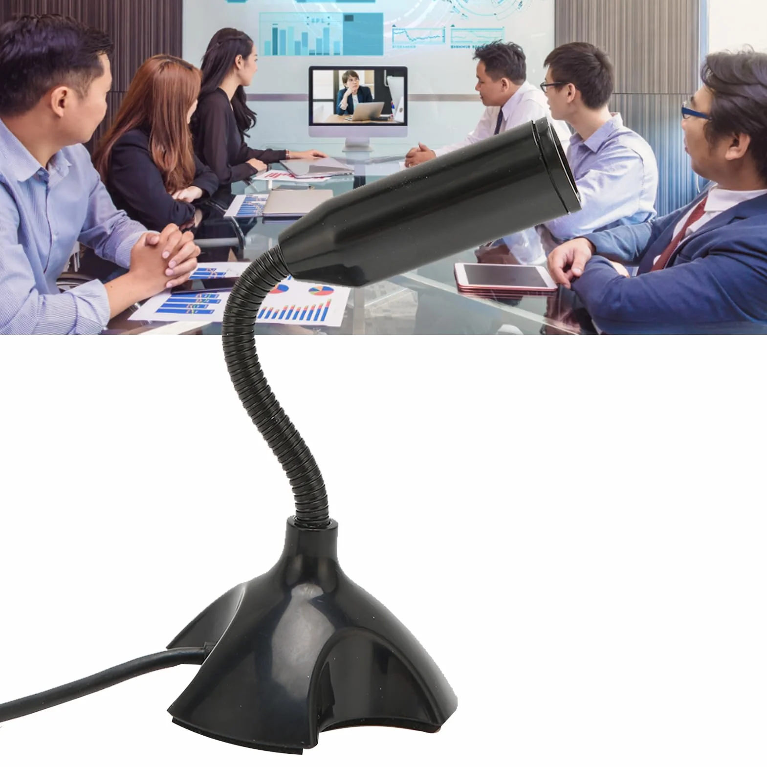 Mikrofon USB konferencyjny wielokierunkowy z redukcją szumów do komputera