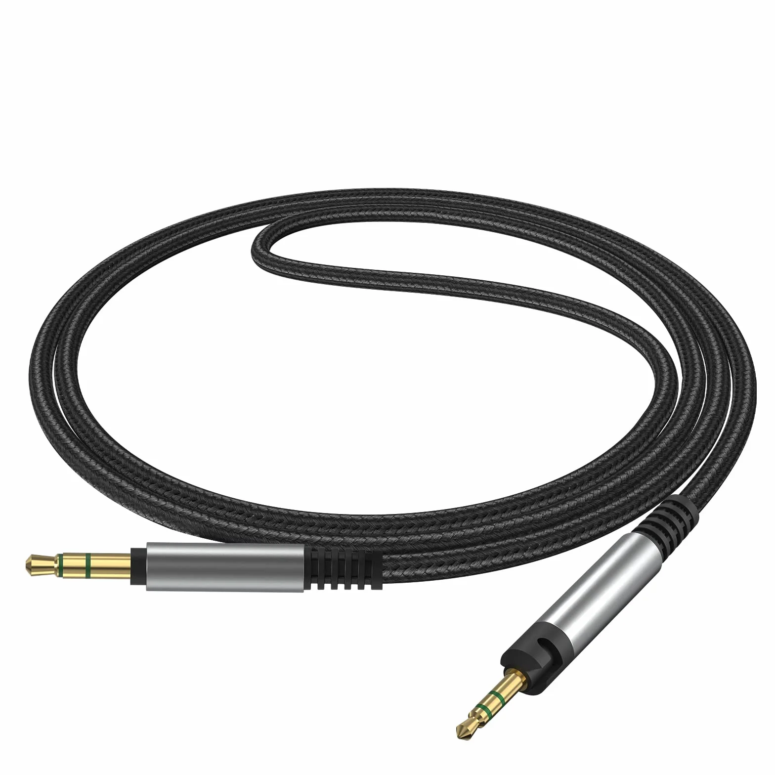 Geekria kabel audio kompatybilny z ATH-M50x ENSO/M50x/M40x/M60x/M40/M70x 2,5 mm na 3,5 mm pleciony nylonowy stereo 1,2 m