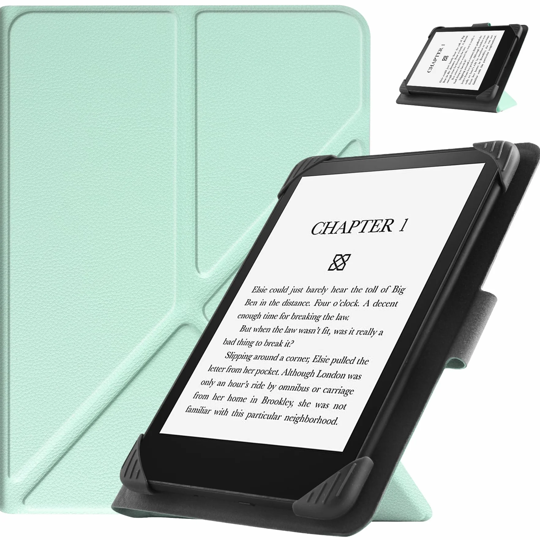 HGWALP Uniwersalna obudowa na czytniki e-book 6,8-calowe i 7-calowe, smukła obudowa PU Folio z podstawką kompatybilna z czytnikami Kindle Paperwhite/Kobo/Voyaga/Lenovo/Sony 6,8-calowymi i 7-calowymi