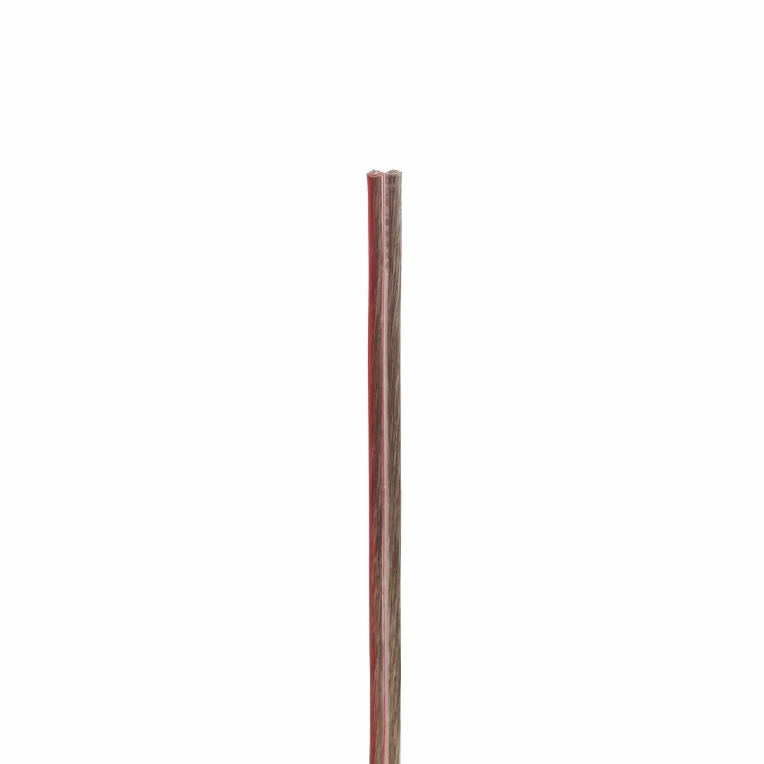 Hama kabel głośnikowy (przewód, 2 rdzenie, 2x 1,5 mm, z zaciskiem, połączenie śrubowe, 10m) transparentny
