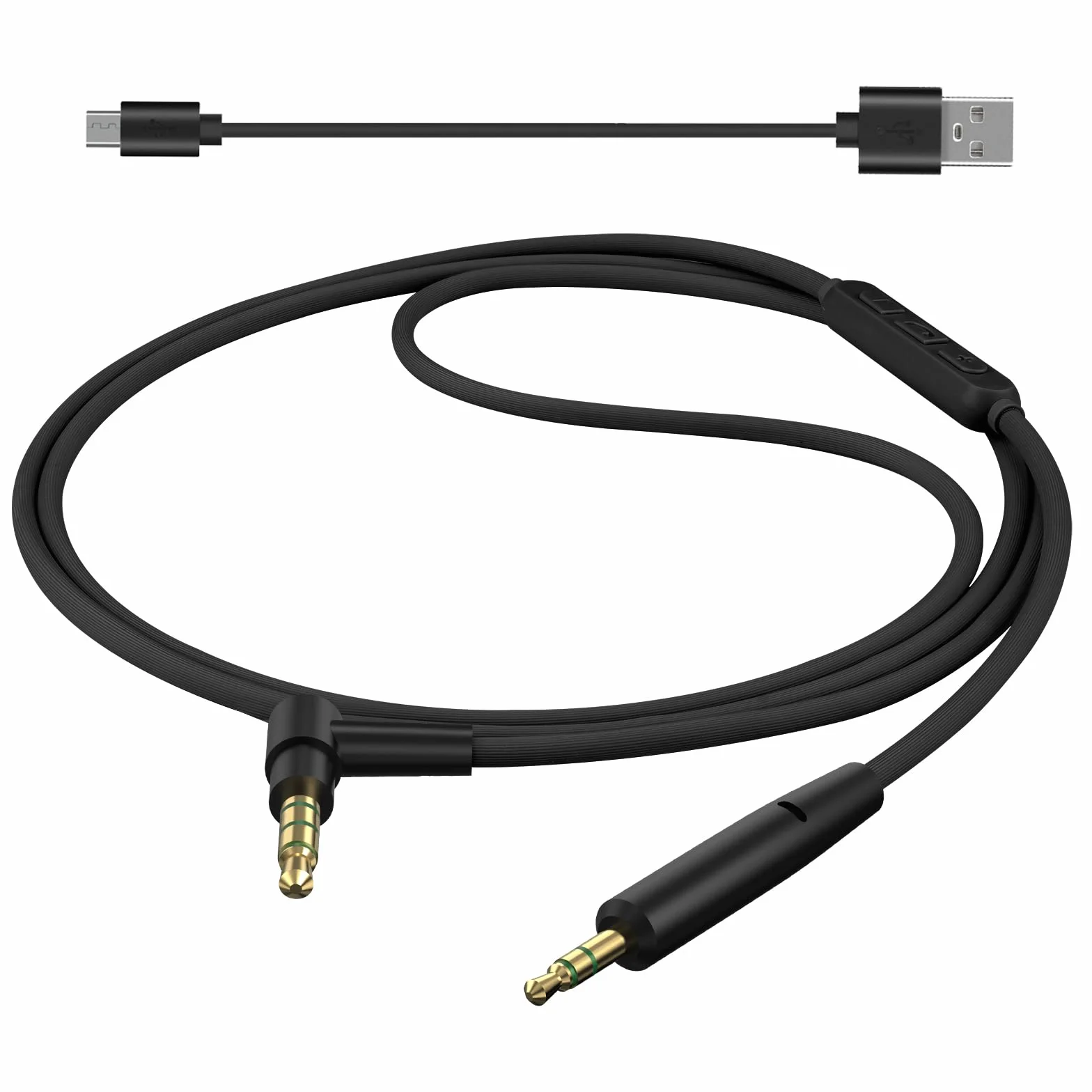 Kabel audio z mikrofonem Geekria kompatybilny z Bose QuietComfort Ultra II/SE/45/35 II, zamienny kabel stereo 3,5 mm na 2,5 mm z mikrofonem (1,2 m)