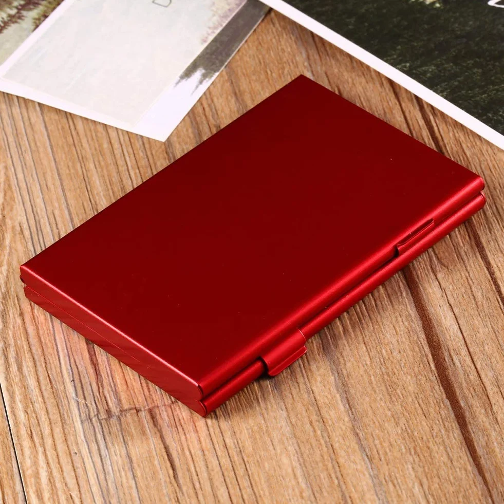 Etui na karty pamięci, kompaktowy rozmiar etui na karty SD, wysokiej jakości aluminium dobre akcesorium łatwe przenoszenie i przechowywanie dla miłośników fotografii pomieści 6 szt. kart SD