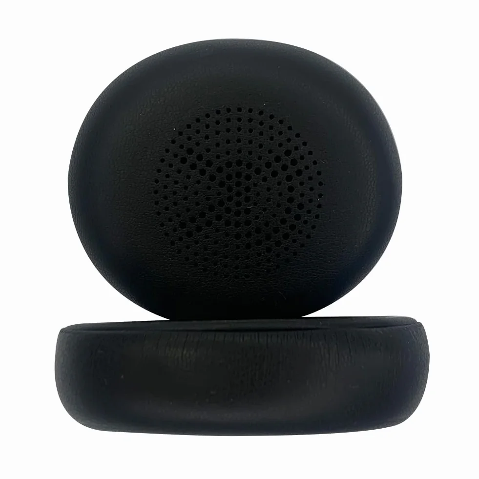 Wymienne Nauszniki do Jabra Evolve2 65/Elite 45h, Zapasowe Poduszki Nauszniki do Jabra Elite 45h/Evolve2 65, Miękka Skóra Proteinowa (Czarny)