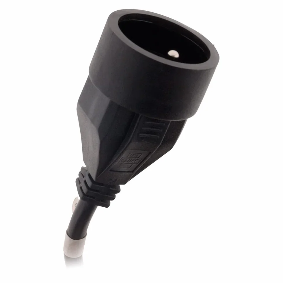 Zenitech Przedłużacz 16A HO5VV F 3G1,5mm² czarny 5 m
