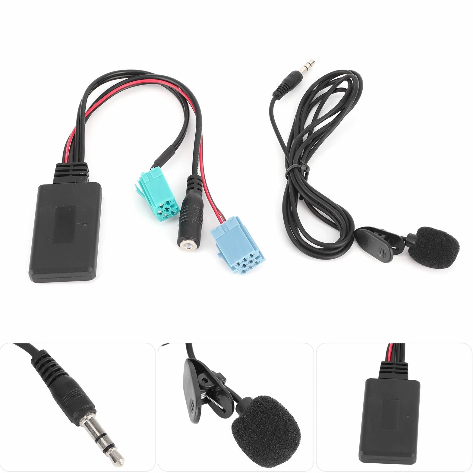 Auto Bluetooth Adapter Modul Bluetooth 5.0 Stereo AUX Musik Interface Audio Adapter mit Mikrofon Freisprechfunktion Fit für/Espace/Megane