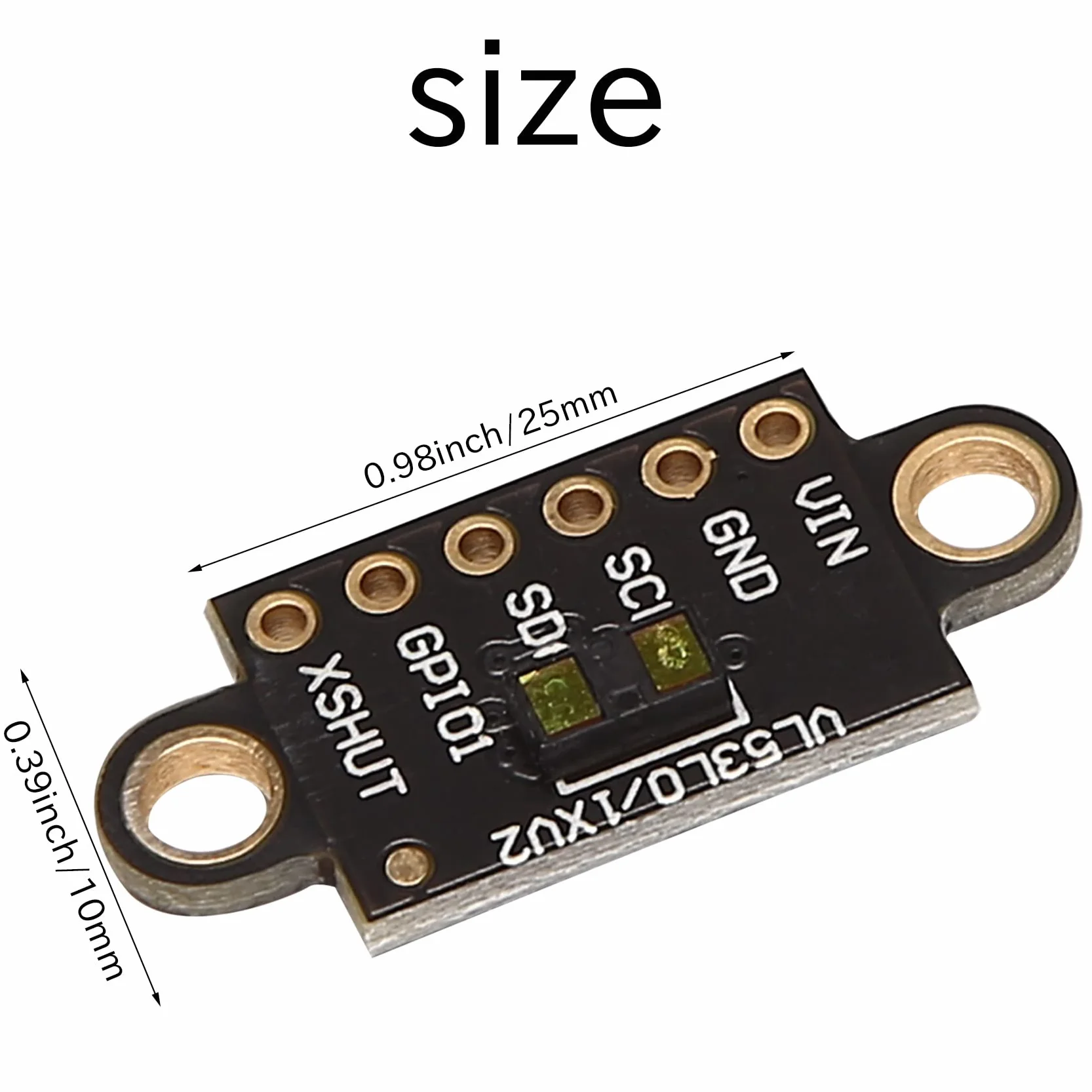 VL53L1X moduł czujnika czasu lotu 3 V-5 V 400 cm