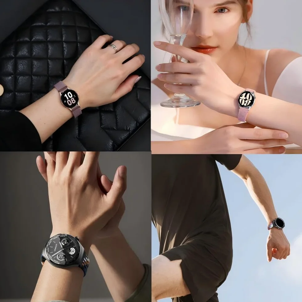 Pasek 22 mm do zegarka Suunto 5 Peak / 9 Peak / Vertical / Race S do CMF by Nothing Watch Pro/Pro2, pleciony pasek zastępczy, elastyczny, nylonowy pasek do zegarka