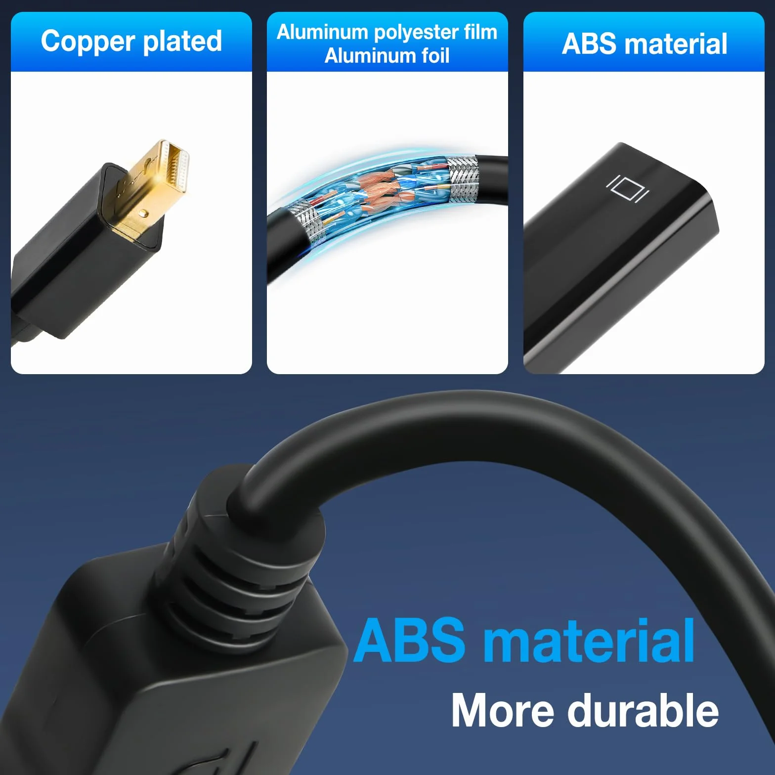 AXFEE 4K Mini DisplayPort na HDMI 2 adapterów czarny
