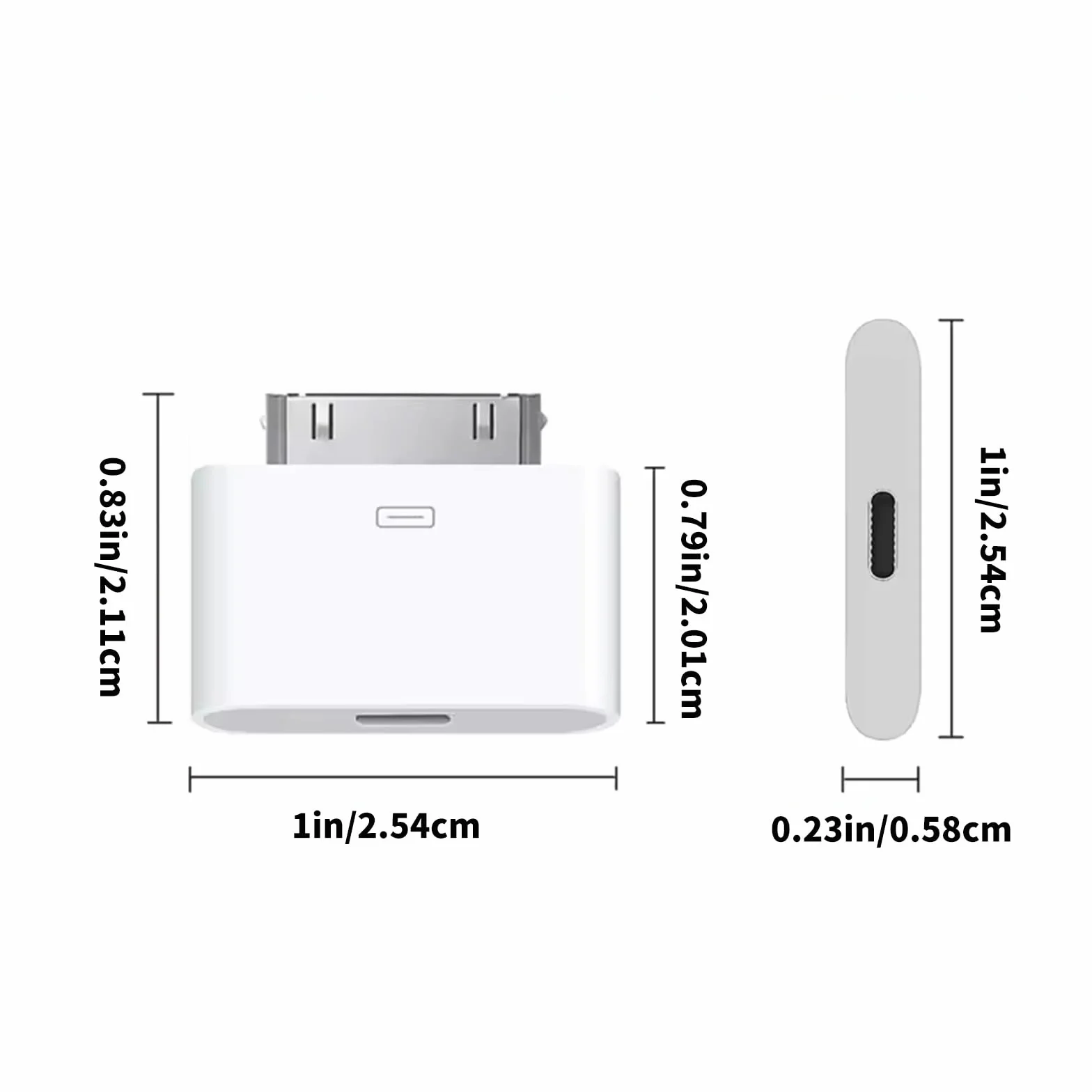 Adaptery 30-pinowe na USB C 8-pinowe do wielu urządzeń, takich jak Pad 1 2 3 i telefon 4 4S, nie są wymagane konfiguracje