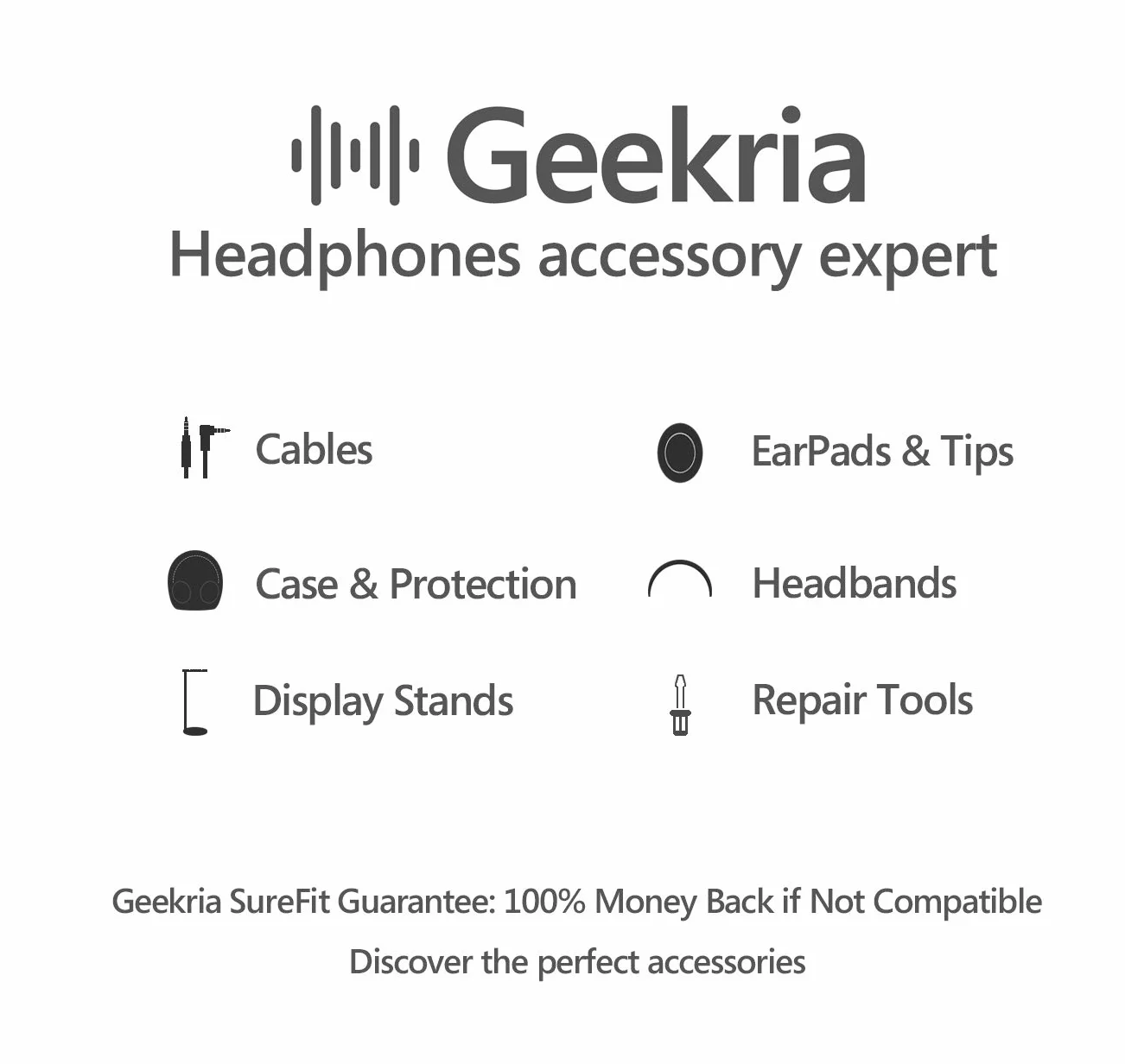 Geekria kabel audio kompatybilny z ATH-M50x ENSO/M50x/M40x/M60x/M40/M70x 2,5 mm na 3,5 mm pleciony nylonowy stereo 1,2 m