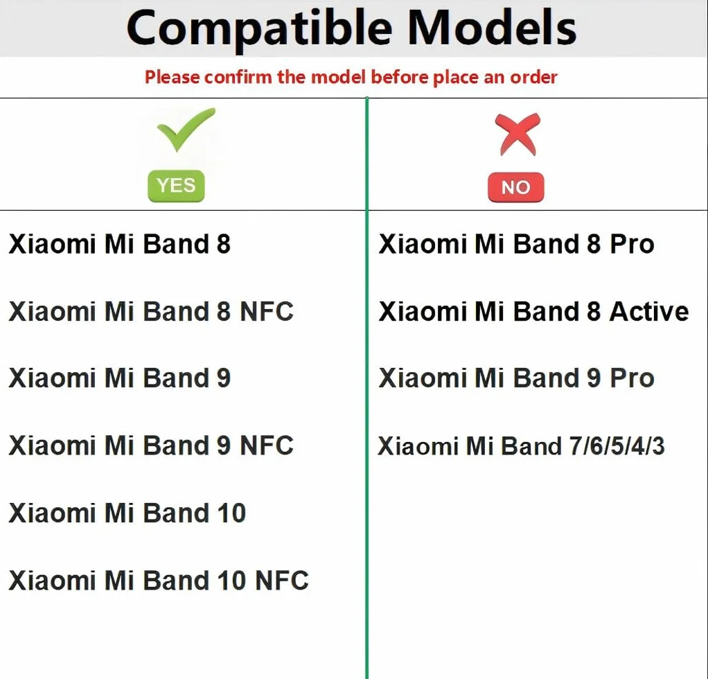Bransoletka zastępcza do Xiaomi Smart Band 8/9/10 NFC, zapięcie magnetyczne, regulowana metalowa bransoletka dla kobiet i mężczyzn