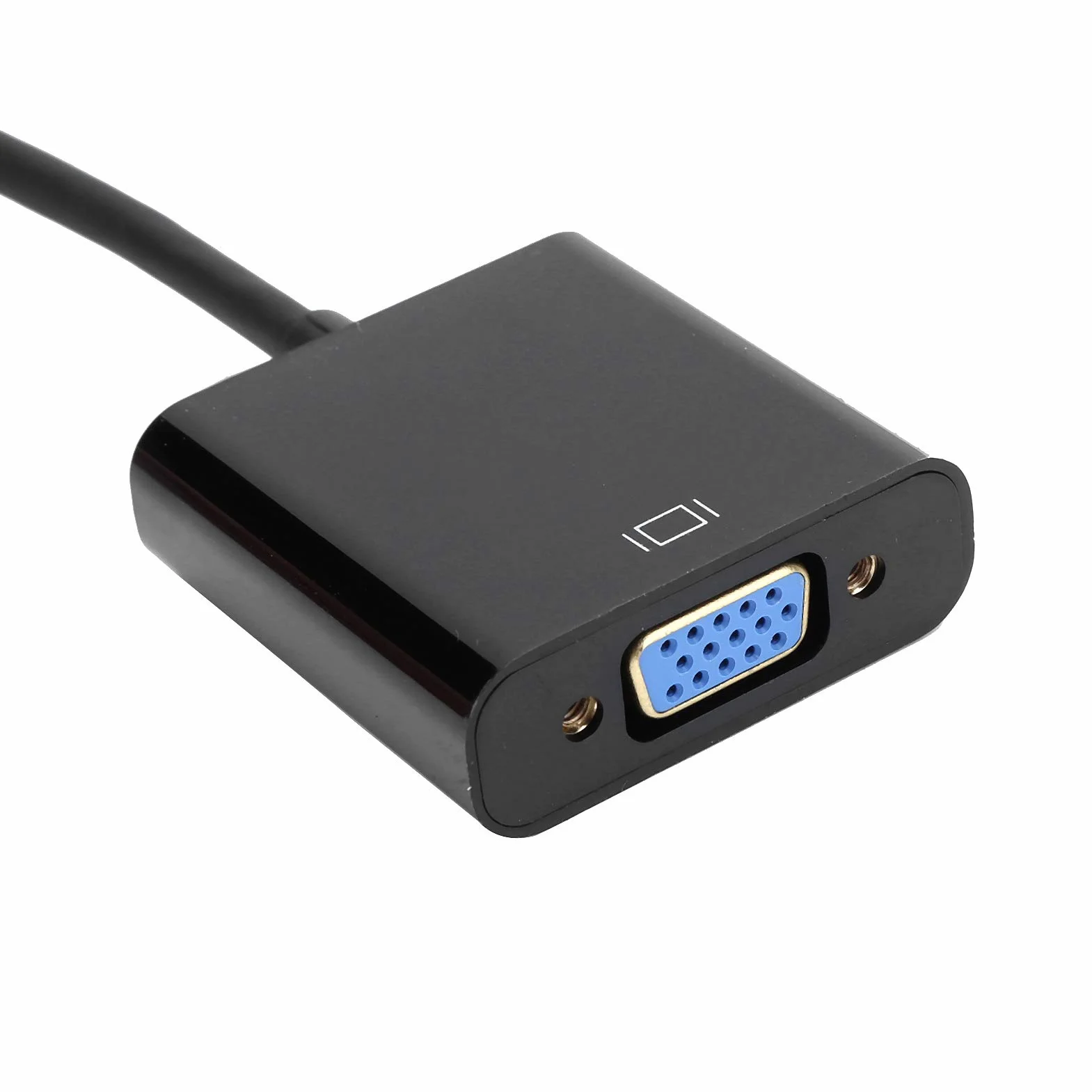 Vbestlife Konwerter wideo Micro HDMI na VGA 1080P pozłacany 24-karatowym złotem do 4B