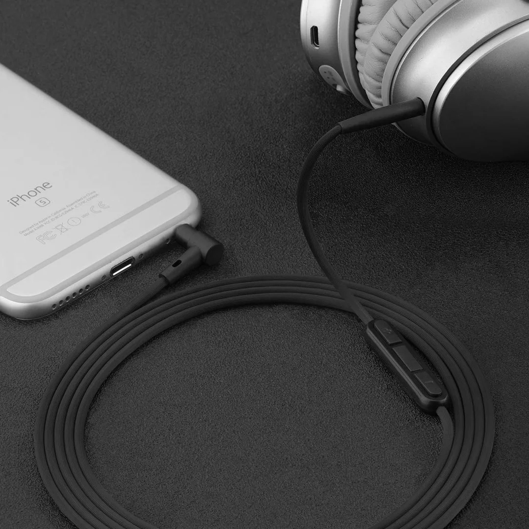 Kabel audio z mikrofonem Geekria kompatybilny z Bose QuietComfort Ultra II/SE/45/35 II, zamienny kabel stereo 3,5 mm na 2,5 mm z mikrofonem (1,2 m)