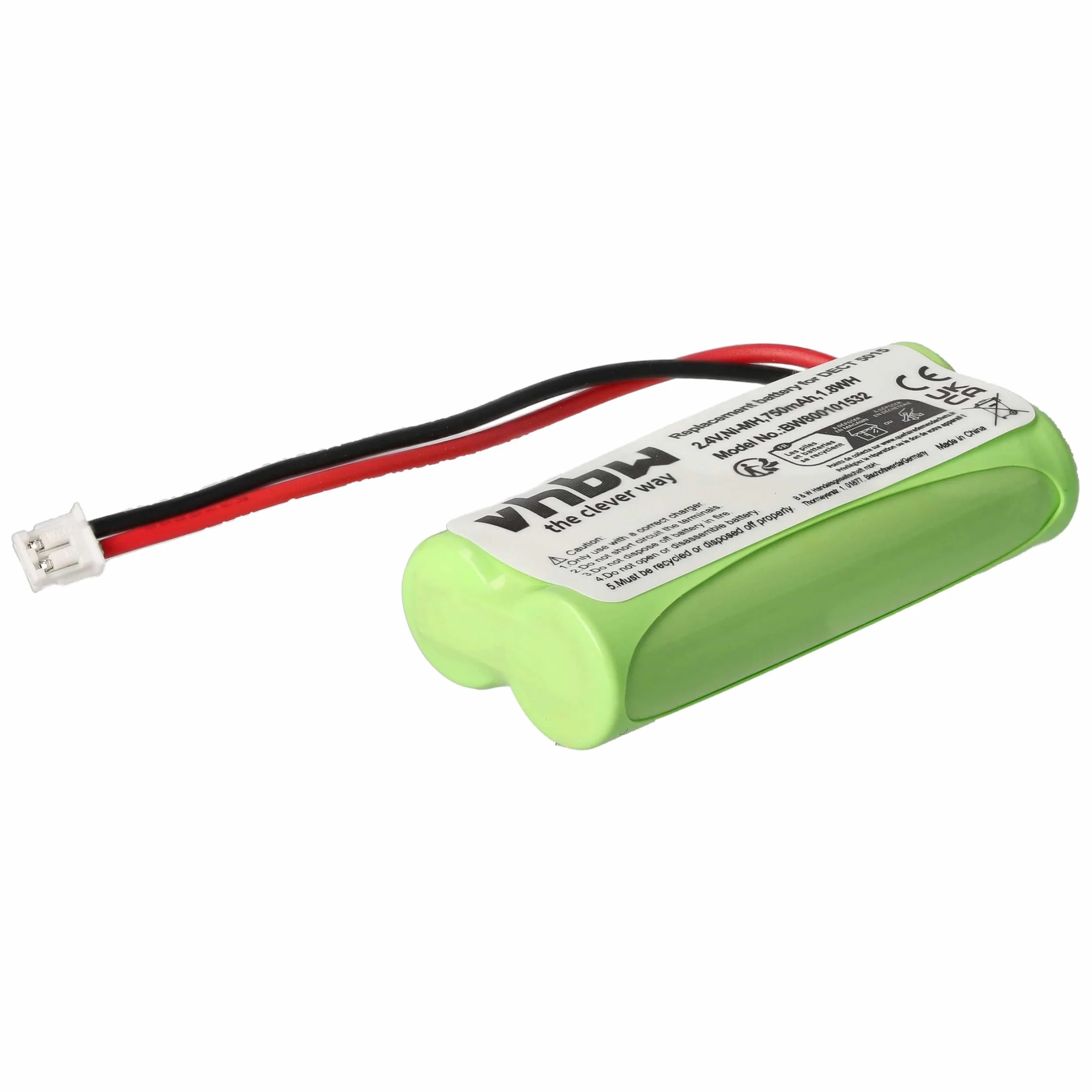 Bateria NI-MH 750 mAh 2,4 V kompatybilna z AUDIOLINE DECT 5015