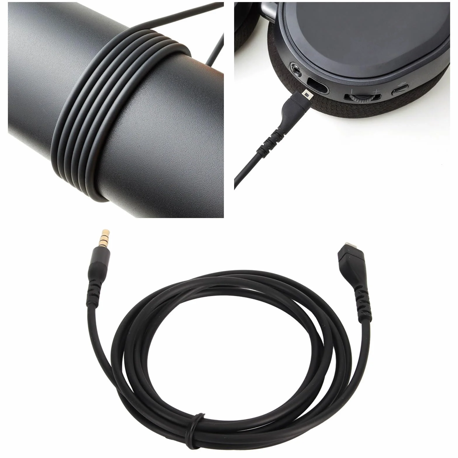 Wymienny Przewód Audio, Kabel 1,5 M/4,9 Stopy Kompatybilny ze Słuchawkami do Gier 3/5/ 7/ Pro/Prime