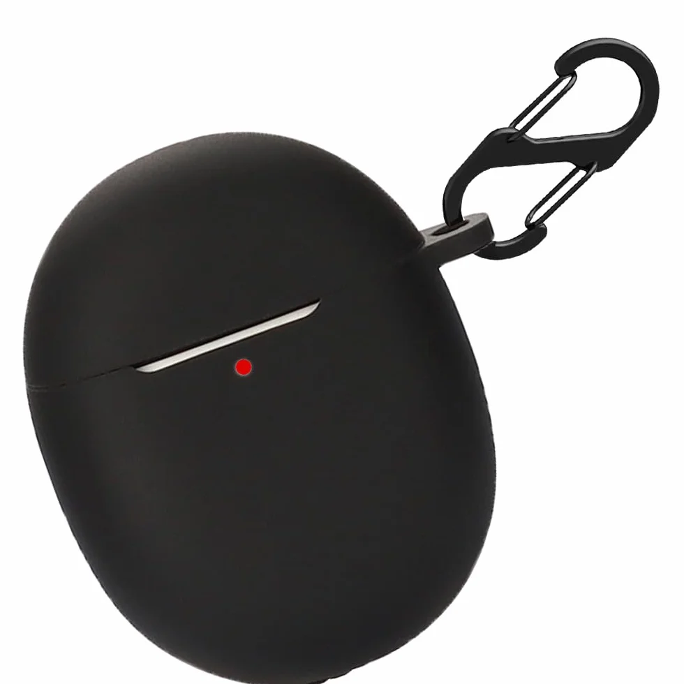 Silikonowe etui do Google Pixel Buds A-Series/Pixel Buds 2, odporne na uderzenia etui ochronne i skóra Protective Case Cover do Google Pixel Buds A-Series/Pixel Buds 2 with Keychain (czarne)