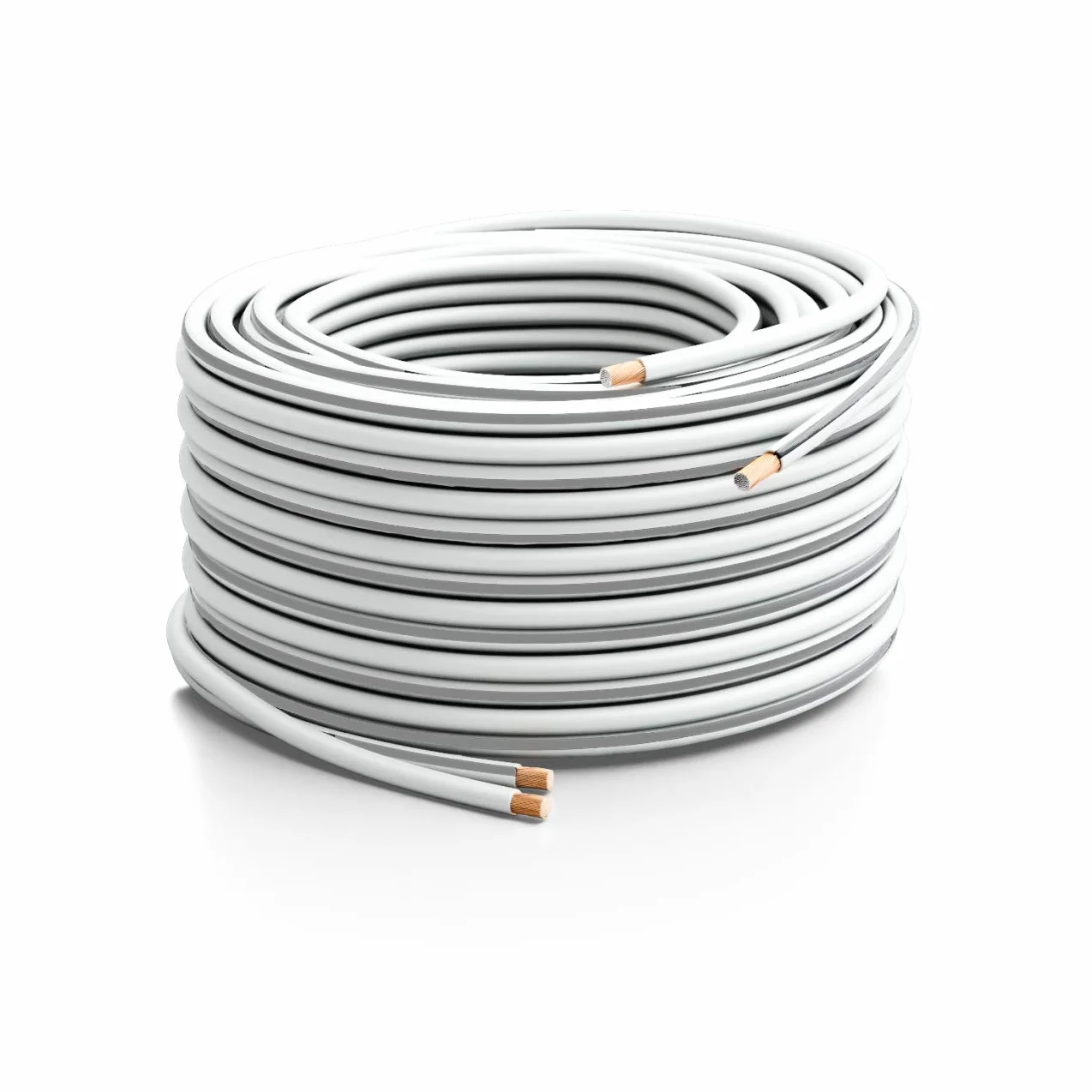 deleyCON 10m kabel głośnikowy 2x2,5mm² CCA biały
