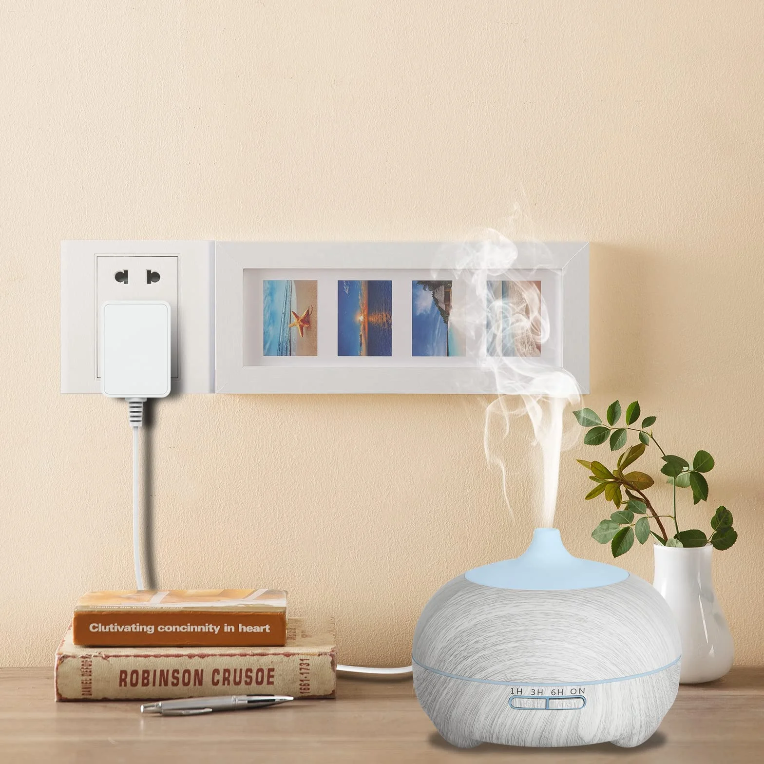 Hianjoo Adapter Diffusers, 24V 0.5A ładowarka do dyfuzorów olejów eterycznych Źródło zasilania 1,5 m ładowarka do nawilżacza Aromaterapia