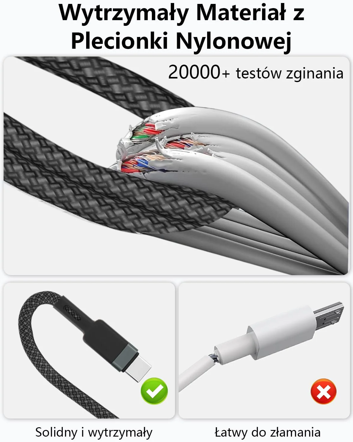 Kabel do ładowania 4 w 2 do Apple Watch i iPhone'a, 1,2 m USB A/C do iPhone'a Lightning, micro USB, iWatch Charger, kabel do ładowania typu C, do Apple iWatch Ultra/SE/1-11, iPhone 6-17, iPada, Galaxy