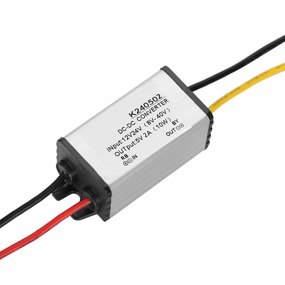 Converter Modul, opakowanie DC 12 V / 24 V do 5 V 2 A przetwornica wsteczna zasilacz moduł transformatora