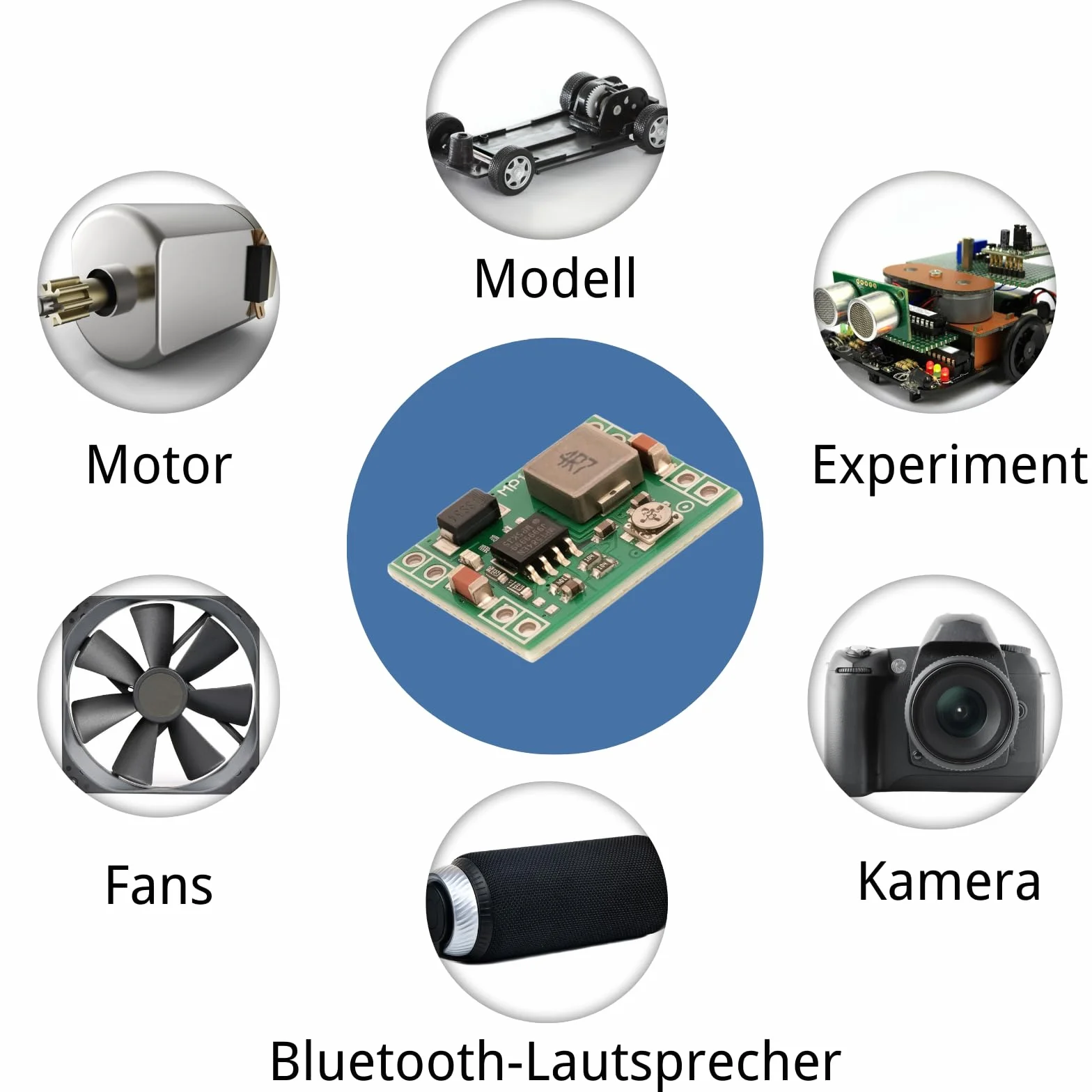 MP1584EN DC-DC Buck Converter 4,5-28 V do 0,8-20 V Step Down regulowany przetwornik 6 sztuk