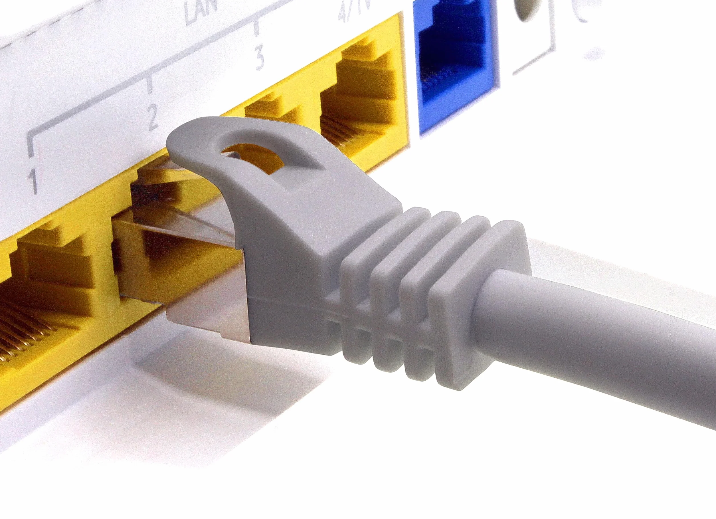 CAT-7 Cat.7 kabel sieciowy Ethernet RJ-45 SFTP 10 GB/s czarny 10 x 0,5 m