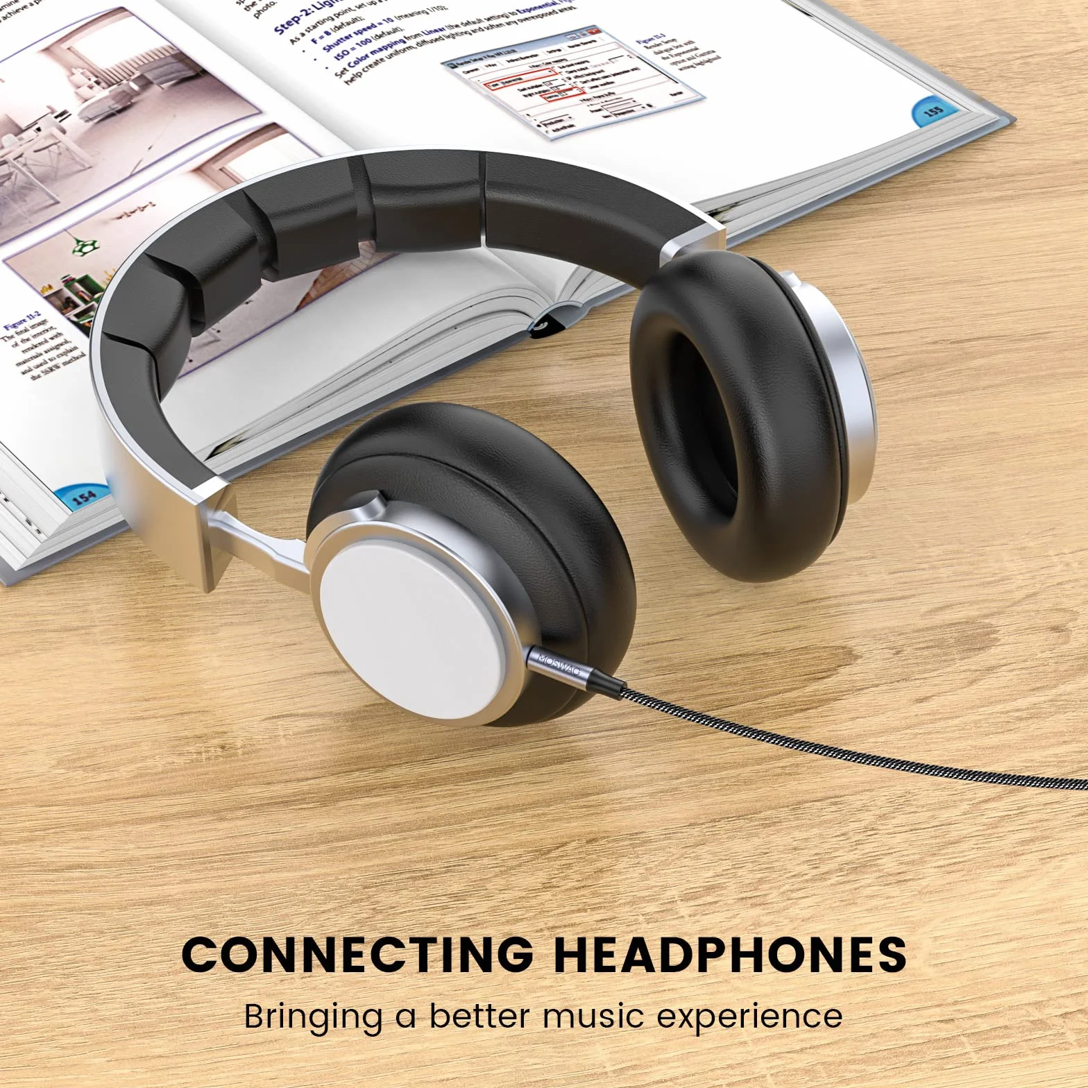 MOSWAG Kabel Stereo AUX 2,5 mm do 3,5 mm, Wymiana Kabla Jack Stereo Męski Zestaw Słuchawkowy Audio Wire Kompatybilny z QC 35/QC35 II/QC25/OE2, JBL E45BT E55BT E65BTNC