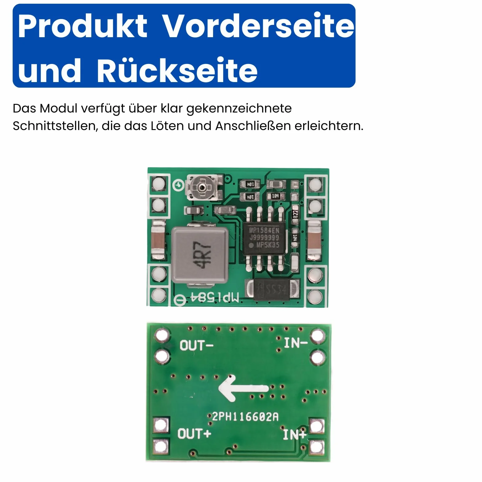 MP1584EN DC-DC Buck Converter 4,5-28 V do 0,8-20 V Step Down regulowany przetwornik 6 sztuk