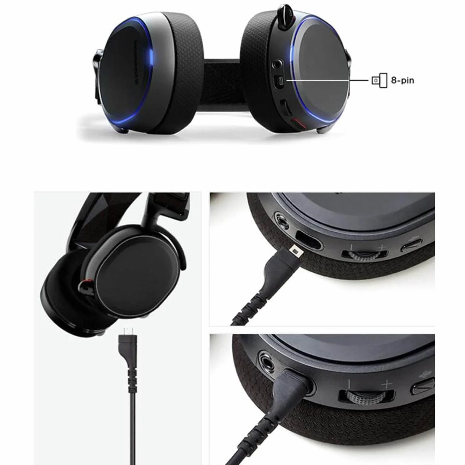 Wymienny Przewód Audio, Kabel 1,5 M/4,9 Stopy Kompatybilny ze Słuchawkami do Gier 3/5/ 7/ Pro/Prime