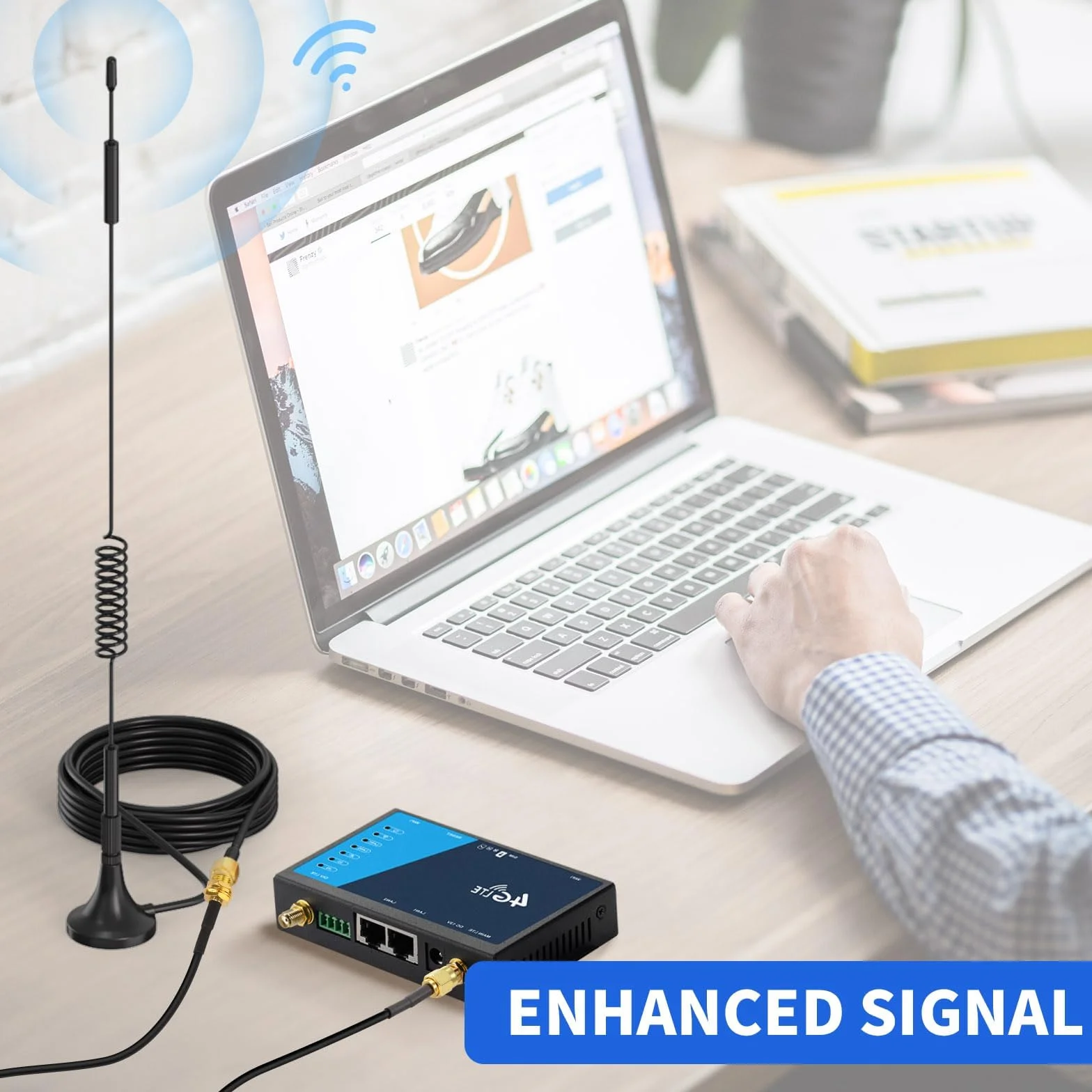 Superbat kabel wydłużający RP-SMA do WLAN anteny 2m (2 sztuki): złącze RPSMA na gniazdo kabel RG174 do bezprzewodowej karty sieciowej Mini PCI Express PCIE USB WiFi Adapter WiFi Router IP Kamera
