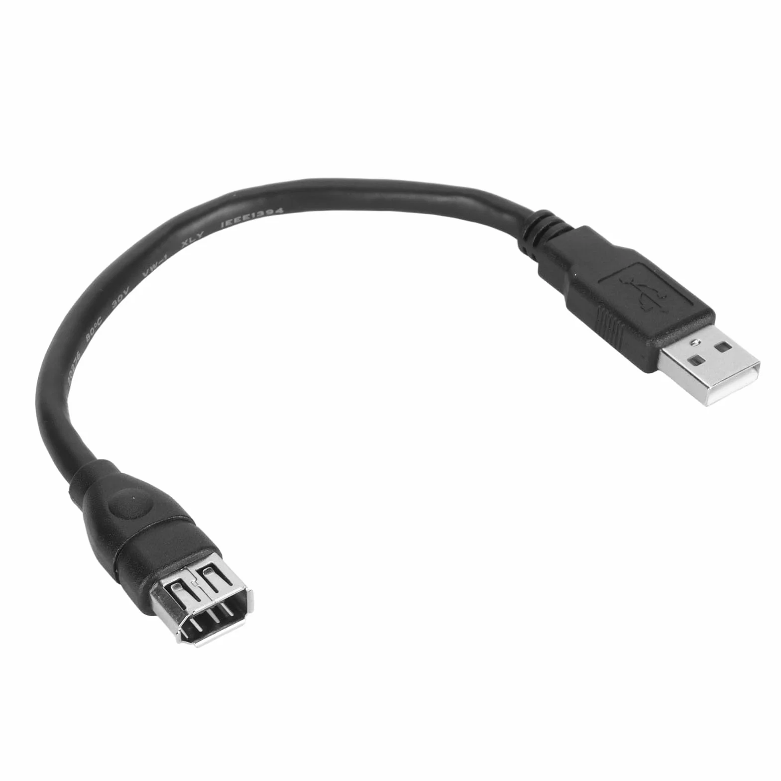 Kabel Firewire, IEEE 1394, 6-pinowy żeński na Kabel Przejściowy USB 2.0 AM do Większości Kamer DV, 20 Cm