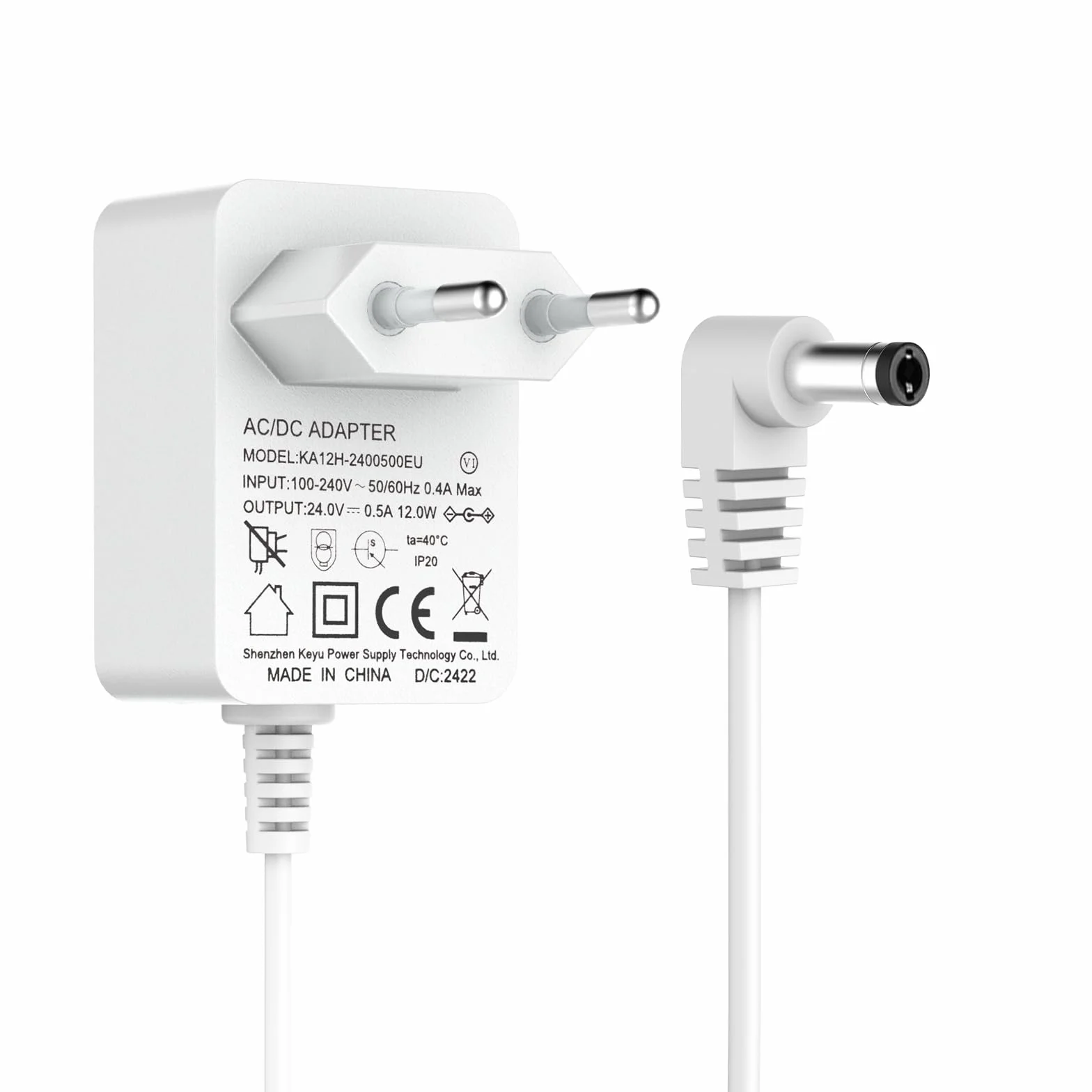 Hianjoo Adapter Diffusers, 24V 0.5A ładowarka do dyfuzorów olejów eterycznych Źródło zasilania 1,5 m ładowarka do nawilżacza Aromaterapia