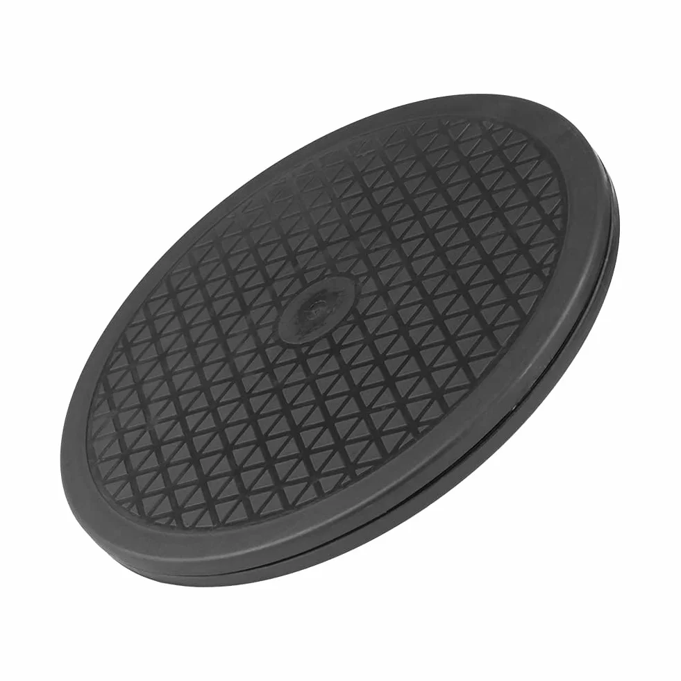360 ° 10 '' Obrotowa Platforma Modelarstwo Malowanie Natryskowe Stojak Gramofonowy 25cm Czarny Gramofon Obrotowa Podstawa Podstawowa z Rowkami Odpornymi na Zarysowania do Wyświetlania