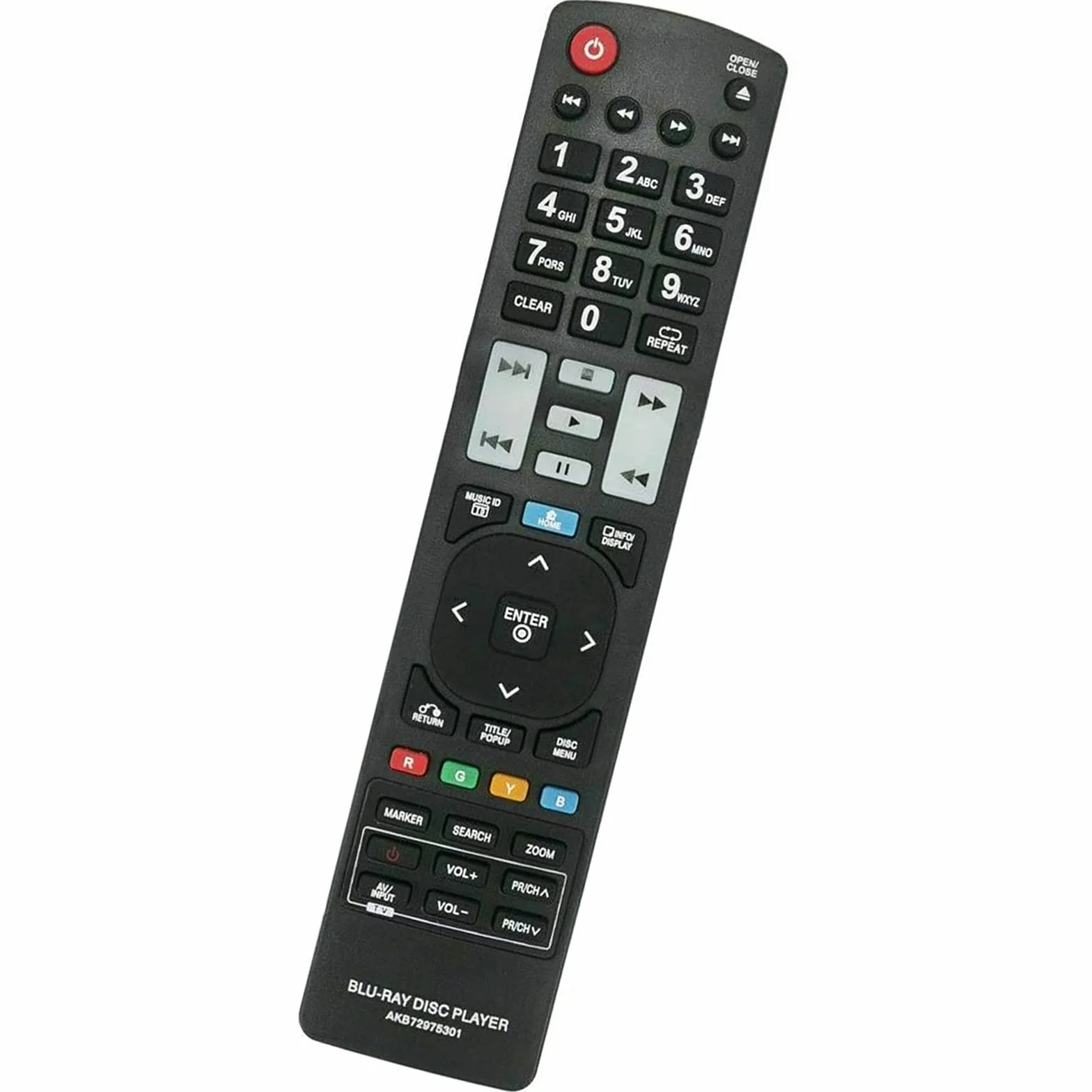 AKB72975301 pilot zastępczy pasuje do odtwarzacza płyt Blu-ray LG BD370 BD550 BD561 BD561N BD570 BD572 BD572N BD580 BD592 BD592N BD592N BD592N 580 x 580BX585