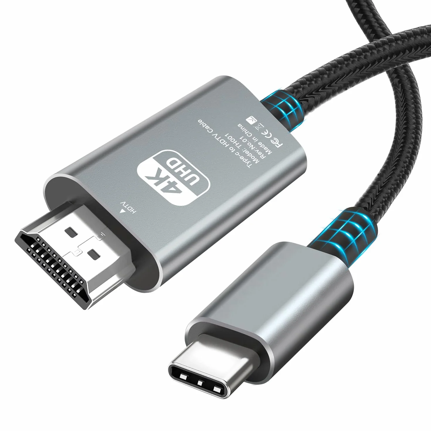 AXFEE Kabel USB C do HDMI 2 m 4K 60 Hz Ultra High Speed UHD