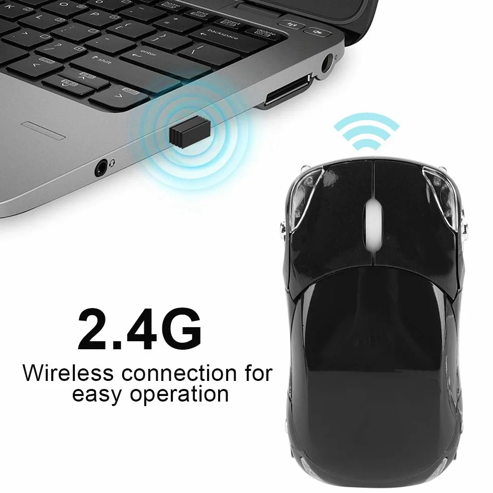 Bezprzewodowa mysz dla dzieci 2,4 GHz 1600 DPI z odbiornikiem USB