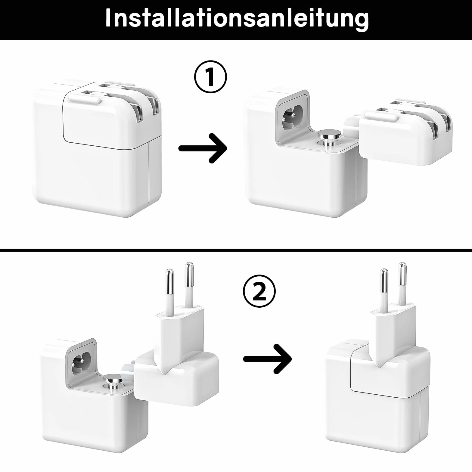 Zasilacz sieciowy Macbook Apple wtyczka do iPada AC Charger biały
